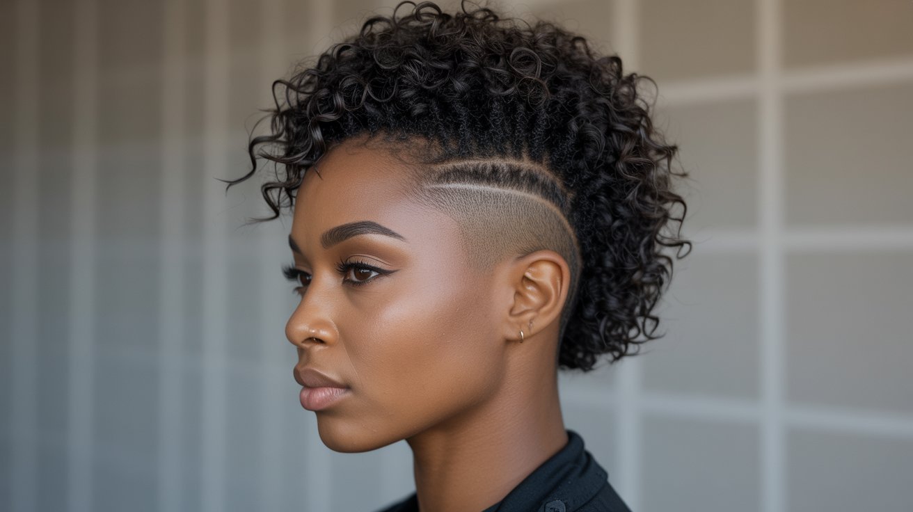 Ombre Mohawk for Natural Hair