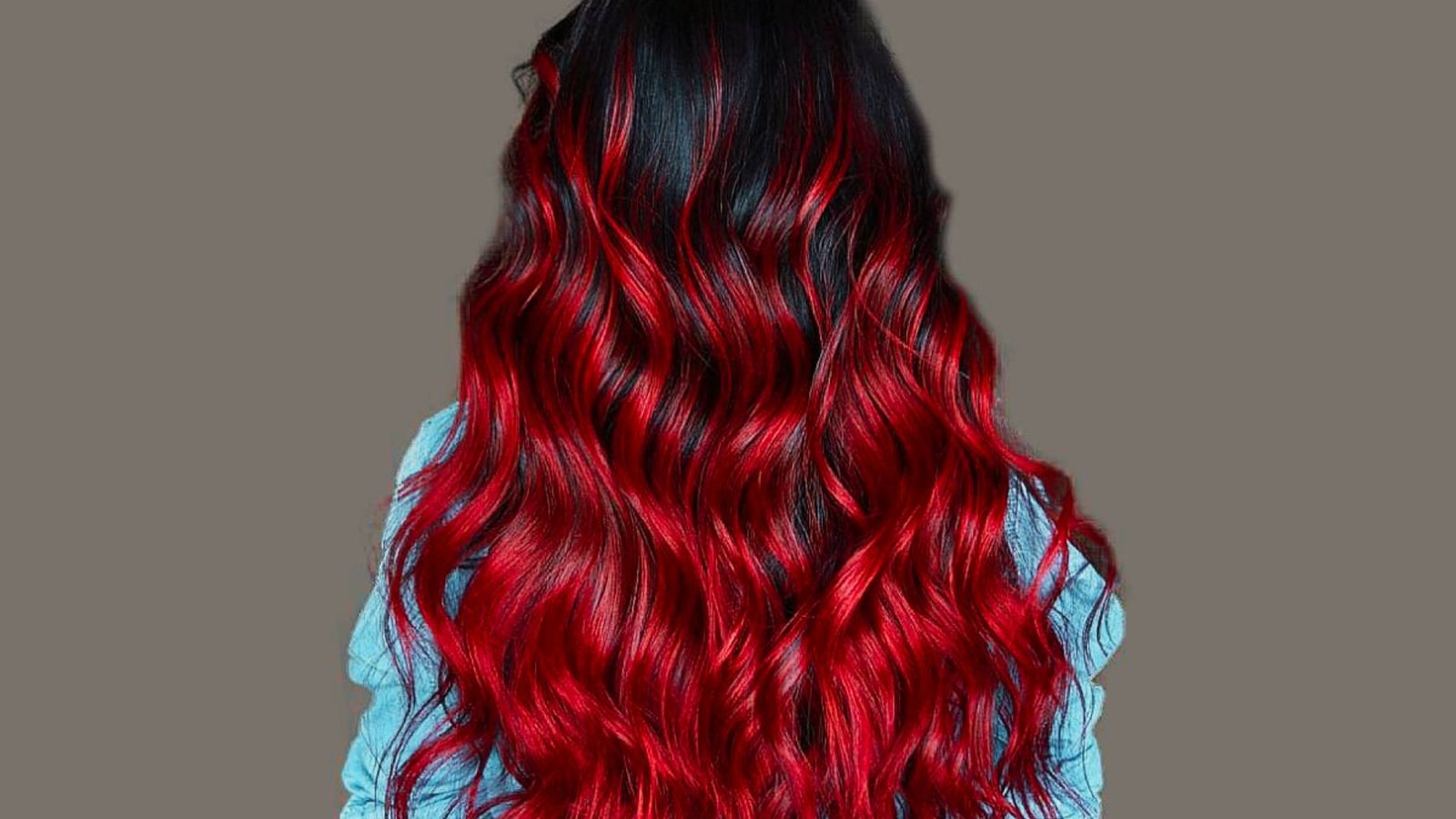 Brown to Red Ombré