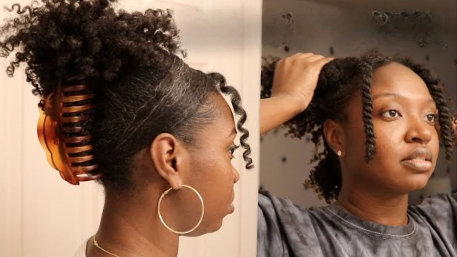 Puffy Curly Hair With Cute Clips