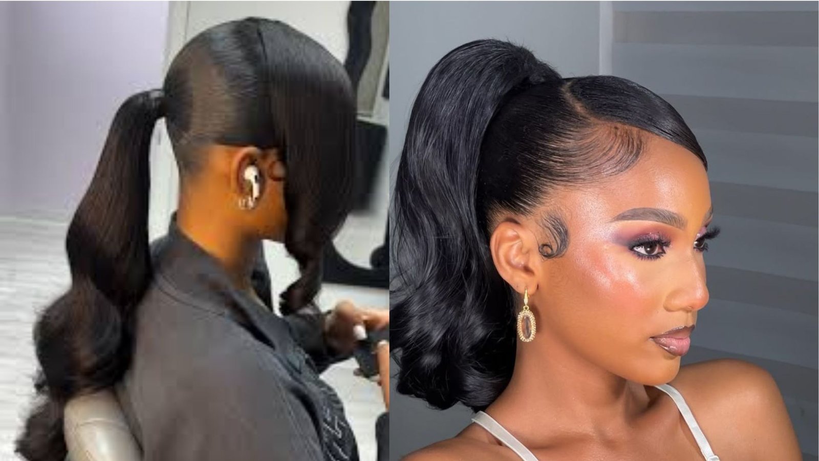 Sleek Back High Ponytail