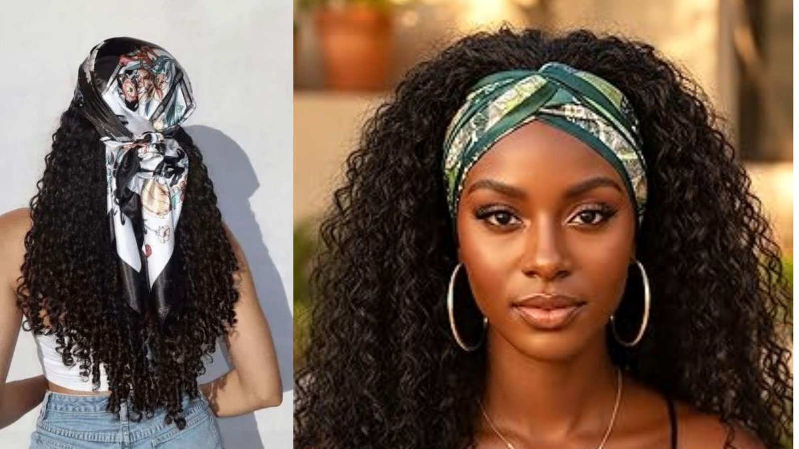 Highlights Hair With Hair Scarf